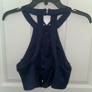 Two piece prom dress